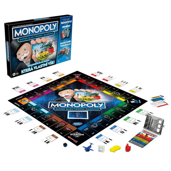 HASBRO - MONOPOLY Super Elektronické bankovnictví CZ verze