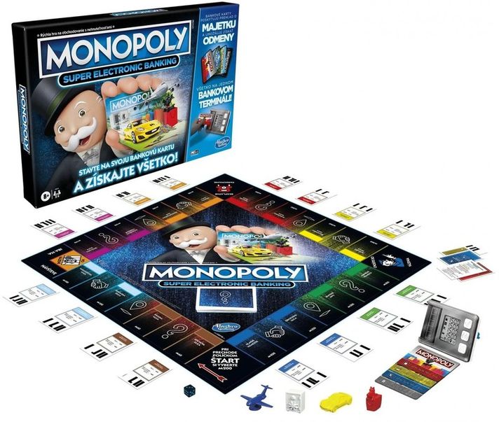 HASBRO - Monopoly Super elektronické bankovnictví SK