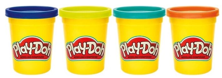 HASBRO - Play-doh plastelína 4 kelímky wild E4867