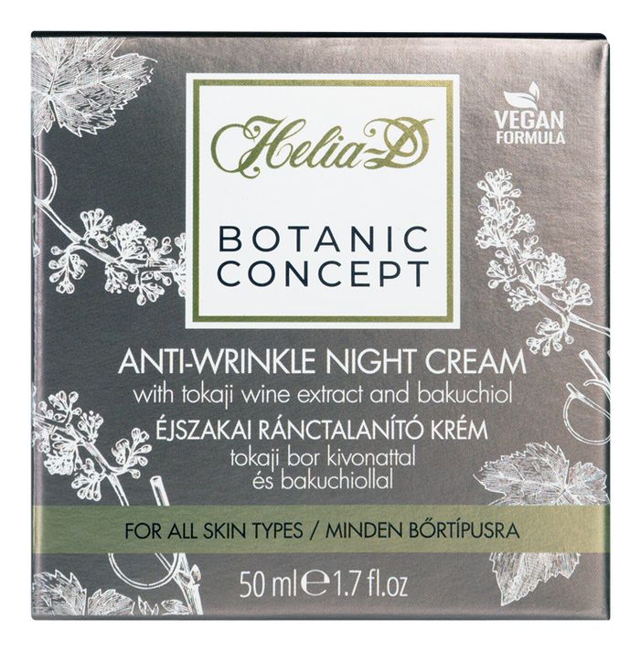 HELIA-D - Botanic Concept Noční krém proti vráskám s tokajským vinným extraktem 50ml