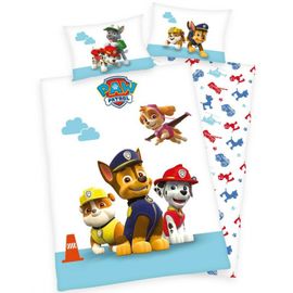 HERDING - Dětské bavlněné povlečení do postýlky PAW PATROL, 100/135+40/60