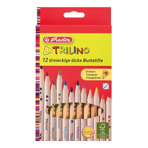 HERLITZ - Pastelky TRILINO Jumbo 12