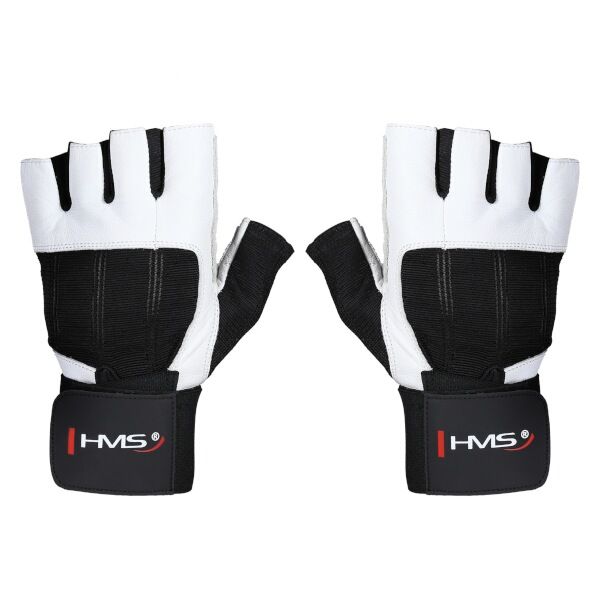 HMS - Fitness rukavice RST04 bílé, XL