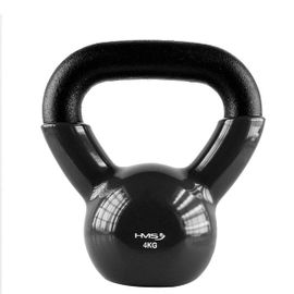 HMS - Kettlebell pokrytý vinylem KNV04 4 kg, černý