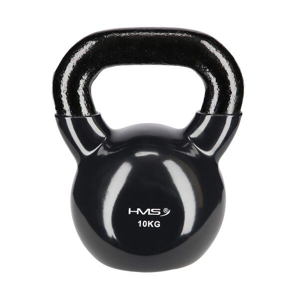 HMS - Kettlebell pokrytý vinylem KNV10 10 kg, černý