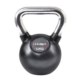 HMS - Vinylový kettlebell s chromovaným úchopem KGC 12 kg