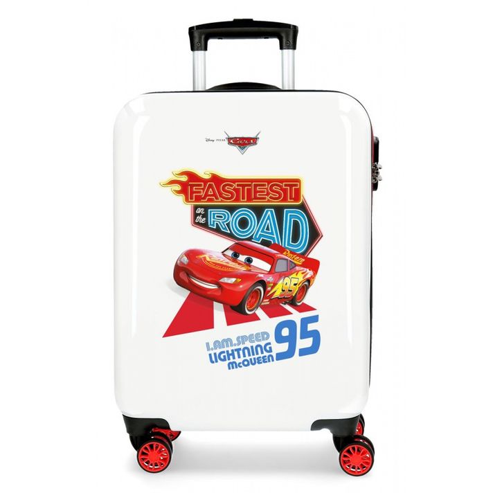 JOUMMA BAGS - Luxusní ABS cestovní kufr DISNEY CARS Good Mood, 55x38x20cm, 34L, 4641463