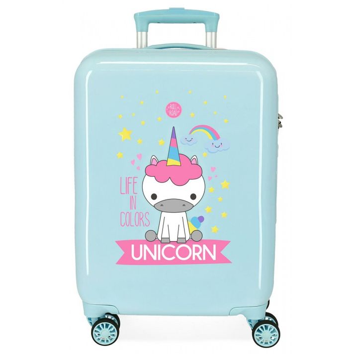 JOUMMA BAGS - Luxusní ABS cestovní kufr UNICORN Green, 55x38x20cm, 34L, 4741768 (small)