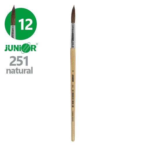 JUNIOR - Štetec guľatý č. 12 251 Natural