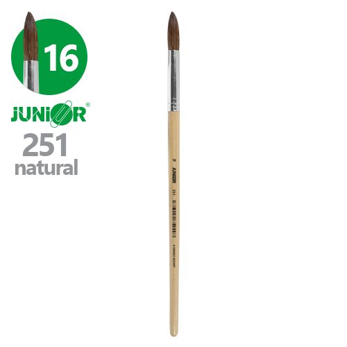 JUNIOR - Štetec guľatý č. 16 251 Natural