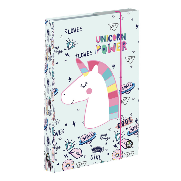 KARTON PP - Box na sešity A4 Jumbo Unicorn iconic