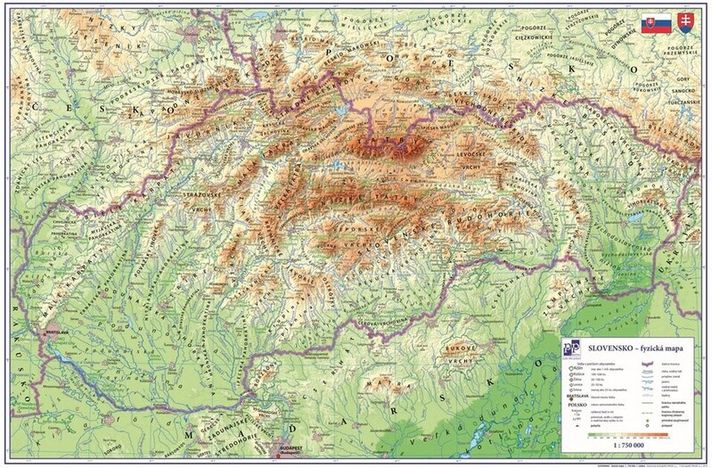 KARTON PP - Podložka na stůl - Slovenská republika 60x40cm