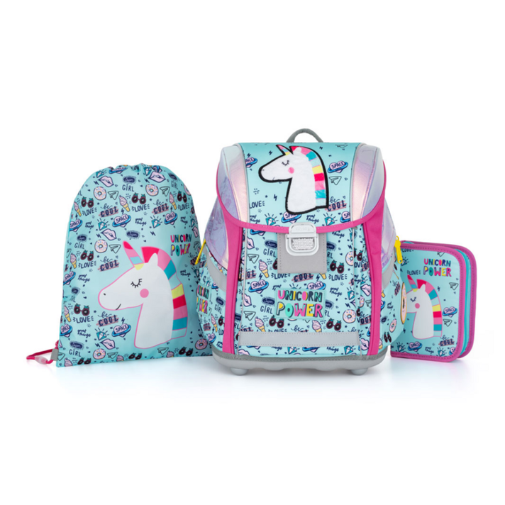 KARTON PP - Školní set 3ks PREMIUM LIGHT Unicorn iconic