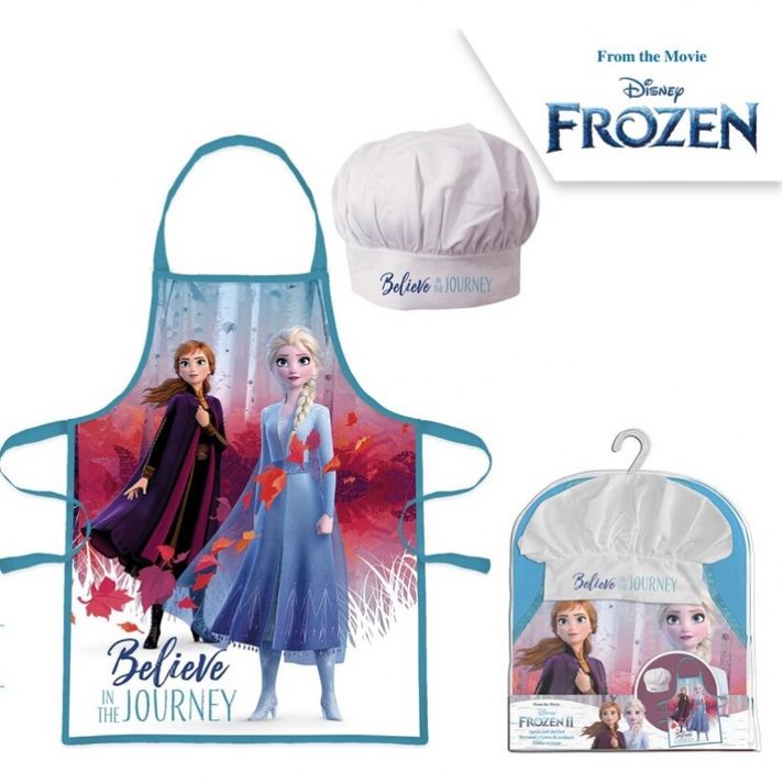 KIDS LICENSING - Dětský kuchařský set (čepice a zástěra) DISNEY FROZEN, WD21501DT