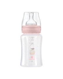 KIKKABOO - Kojenecká láhev 240ml 3m+ Hippo Dreams Pink