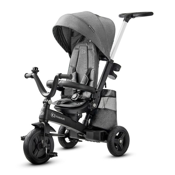 KINDERKRAFT - Tříkolka Easytwist Platinum Grey Kinderkraft 2020