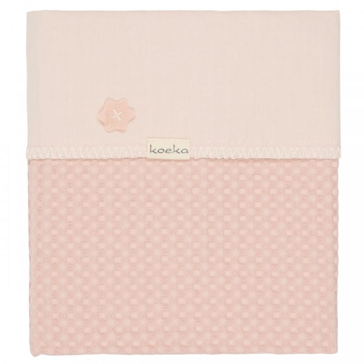 KOEKA - Deka Antwerp 75x100, waffle/flanel, shadow pink/light shadow pink