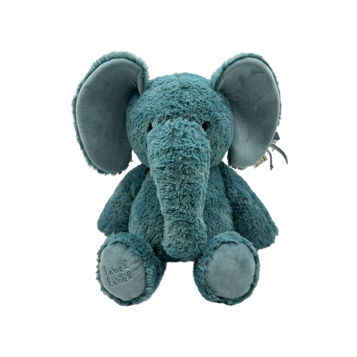 LABEL-LABEL - Plyšák slon Elly L - Blue