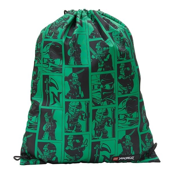 LEGO BAGS - Ninjago Green - pytlík na přezůvky