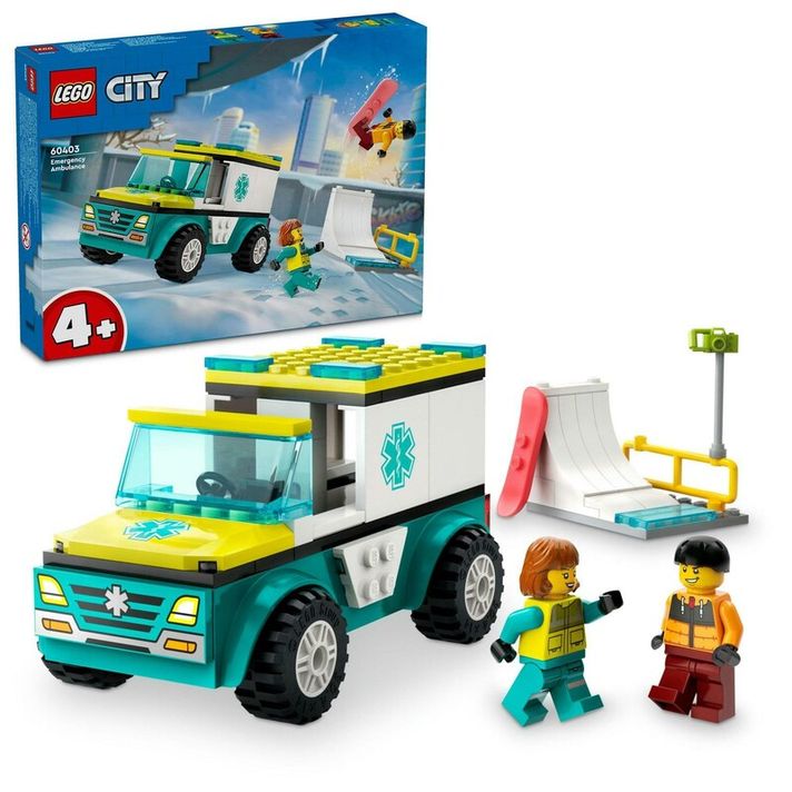 LEGO -  City 60403 Sanitka a snowboardista