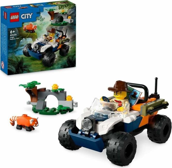 LEGO - City 60424 Čtyřkolka pro průzkum džungle – mise červené pandy