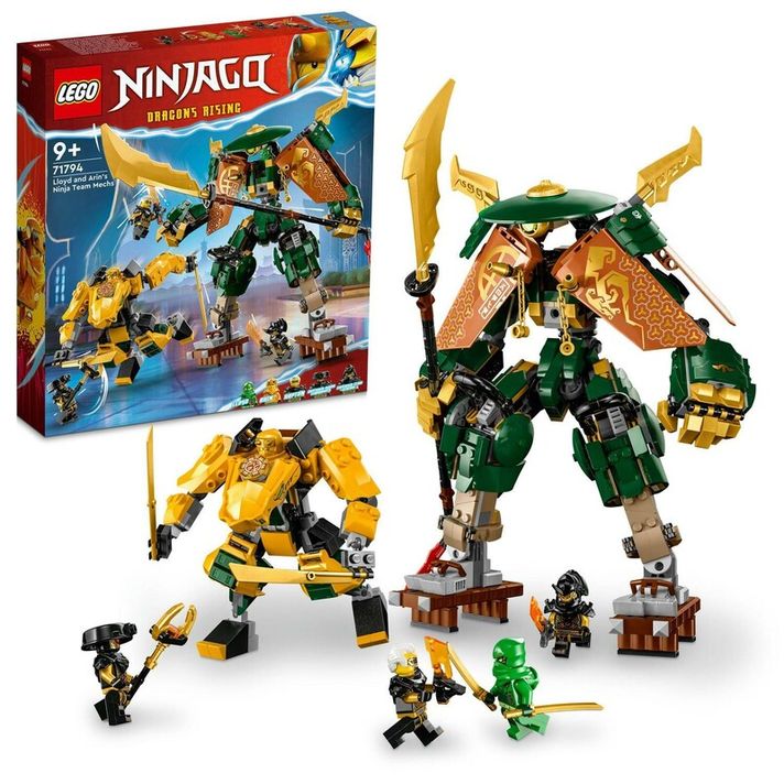 LEGO - NINJAGO 71794 Lloyd, Arin a jejich tým nindžovských robotů