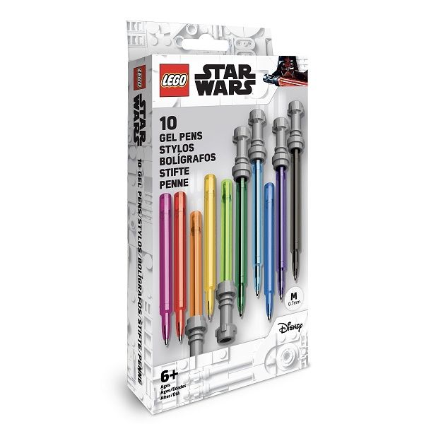 LEGO STATIONERY - Star Wars Set Gelových per, světelný meč - 10 ks