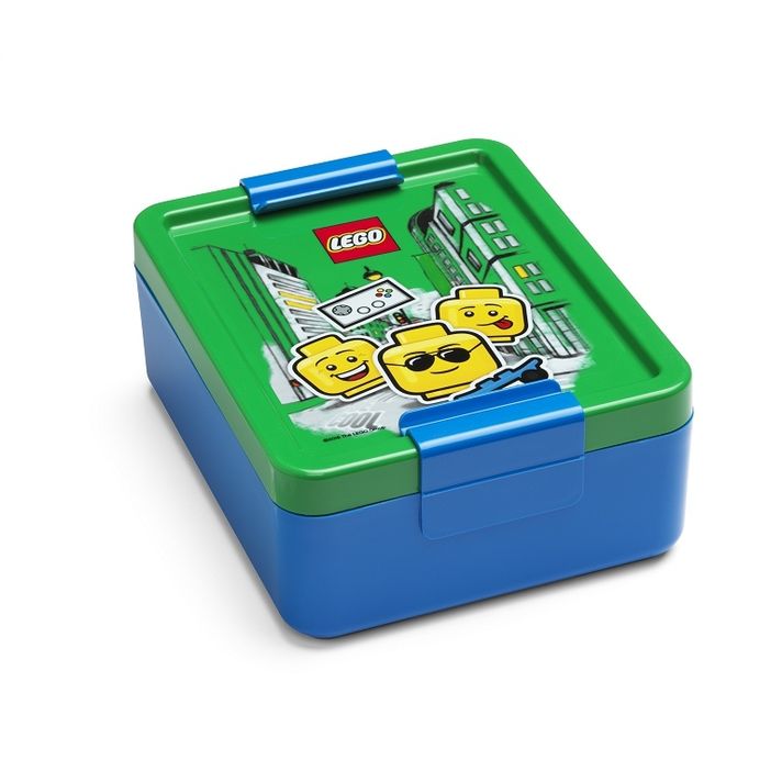 LEGO STORAGE - ICONIC Boy box na svačinu - modrá/zelená