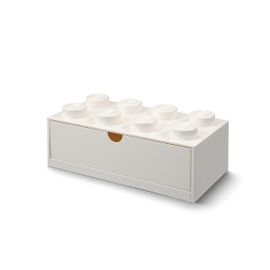 LEGO Storage - stolní box 8 se zásuvkou - bílá