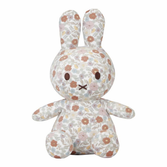 LITTLE DUTCH - Králíček Miffy textilní Vintage Květiny 35 cm