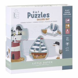 LITTLE DUTCH - Puzzle 6v1 Námořnický záliv