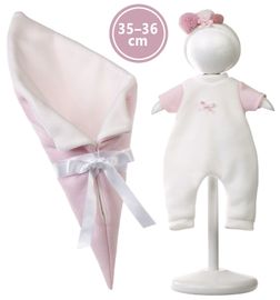 LLORENS - M636-32 obleček pro panenku miminko NEW BORN velikosti 35-36 cm