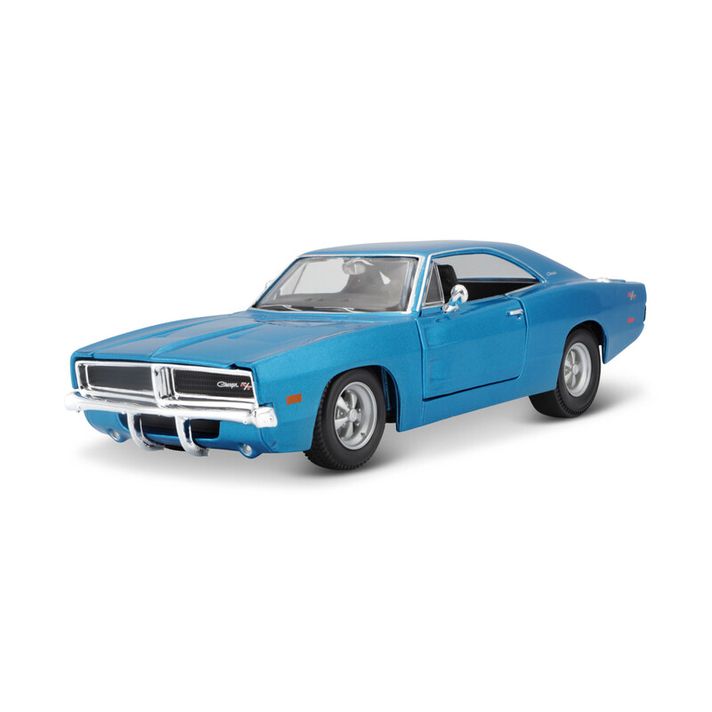 MAISTO - 1969 Dodge Charger R/T, metal modrá, 1:25