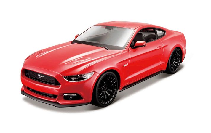 MAISTO - 2015 Ford Mustang GT, červená, assembly line, 1:24