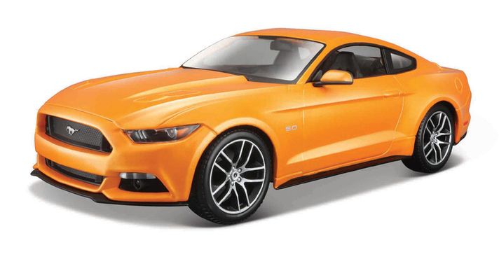 MAISTO - 2015 Ford Mustang GT, metal oranžová, 1:18