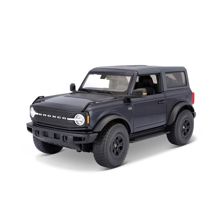 MAISTO - 2021 Ford Bronco Wildtrak, metal modrá, 1:18