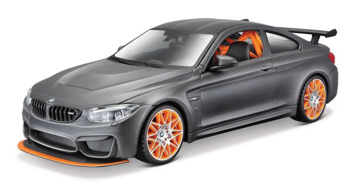 MAISTO - BMW M4 GTS, matná kovově šedá, assembly line, 1:24