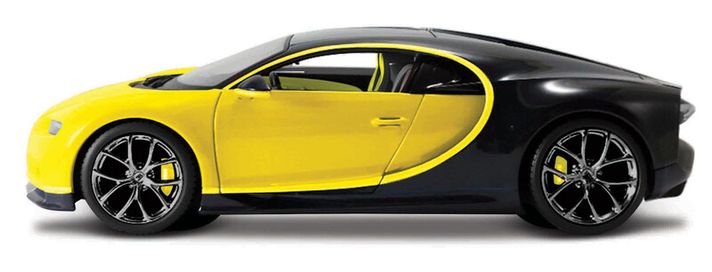 MAISTO - Bugatti Chiron, žluto-černá, Exotics, 1:24
