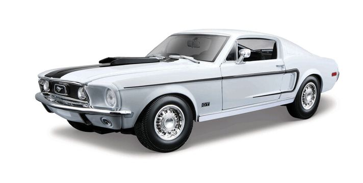 MAISTO - Ford Mustang GT Cobra Jet FB 1968, metal modrá, 1:18