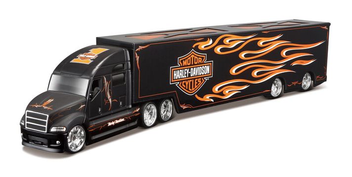 MAISTO - Harley-Davidson Haulers, plameny, 1:64