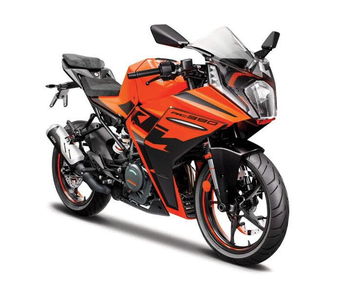 MAISTO - Motocykl, KTM RC 390, oranžová, 1:18