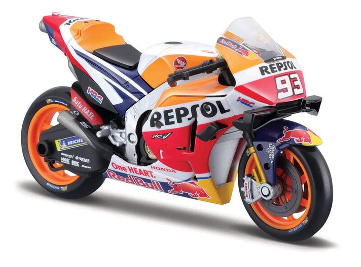 MAISTO - Motocykl, Repsol Honda Team 2021, (#93 MARC MARQUEZ), 1:18