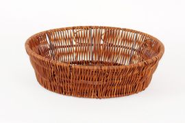 MAKRO - Košík pletený kulatý dekor wood