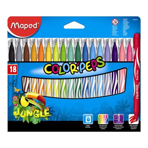 MAPED - Fixy "COLOR`PEPS JUNGLE", 18 ks