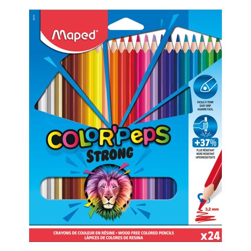 MAPED - Pastelky trojhranné "COLOR'PEPS STRONG" sada 24 ks