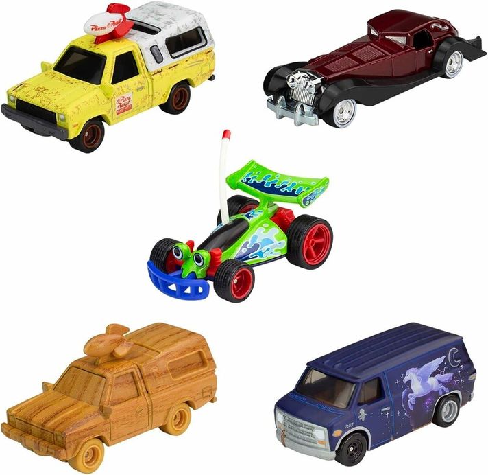 MATTEL -  Hot Wheels 5 ks Prémiový angličák 100. Výročí Disney