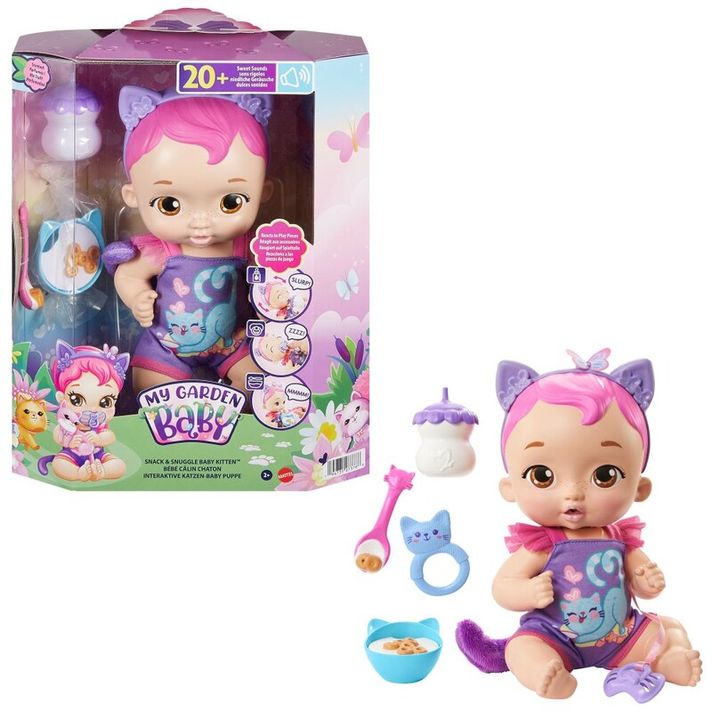 MATTEL - My Garden Baby Koťátko Se Zvuky  , Mix Produktů