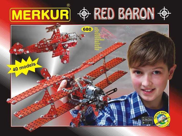 MERKUR - Red Baron, 680 dílů, 40 modelů