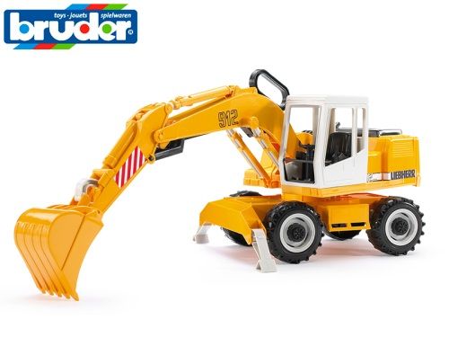 MIKRO TRADING - Bruder bagr Liebherr 39cm na volný chod v krabičce