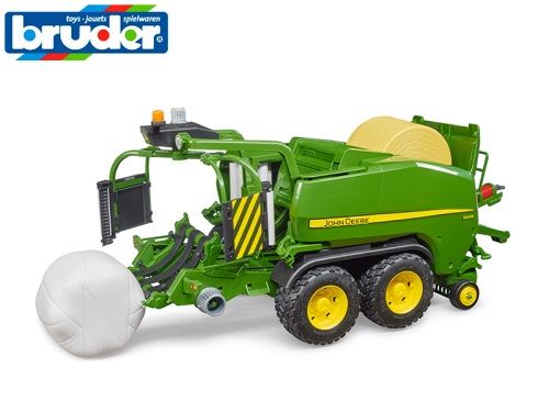 MIKRO TRADING - Bruder John Deere balící stroj na seno 40cm v krabičce